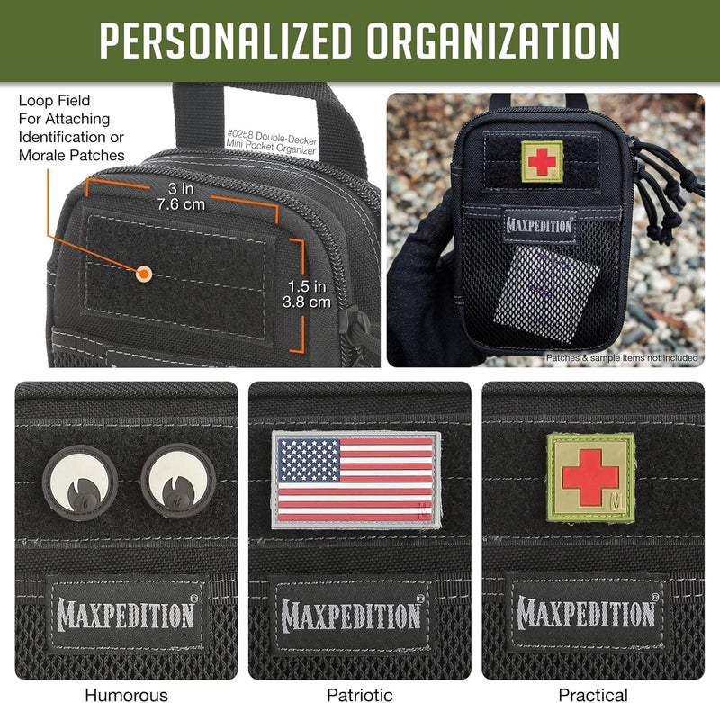 Maxpedition Double-Decker Pocket Organizer, Tactical Tool Pouch for Organization, EDC Pouch for Everyday Carry - Image 5